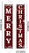 Red Black Buffalo Plaid Hanging Merry Christmas Banner Decorations - 71"L x 13"W
